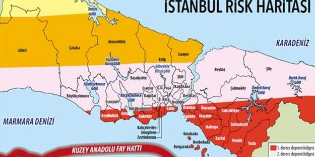 İşte İstanbul depremi fay hattı üstünde olan en riskli ilçeler