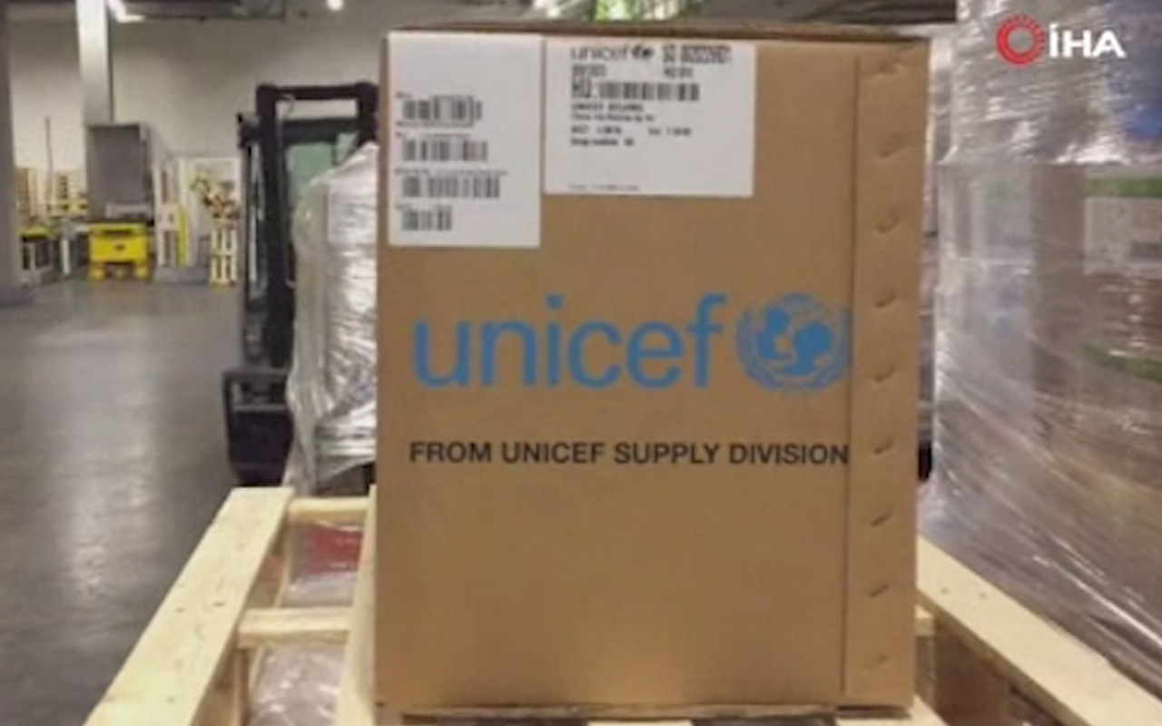 UNICEF, Çin'e yardım malzemesi gönderdi