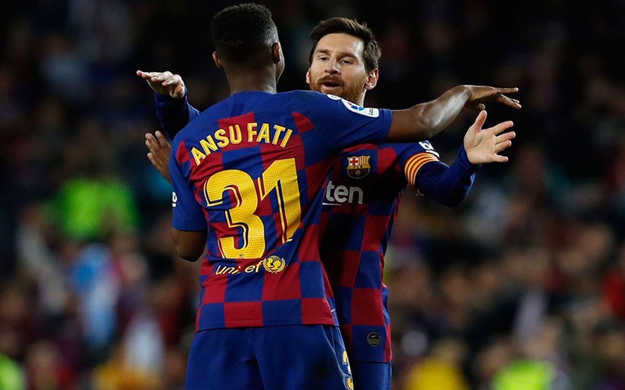 Barcelona üç puanı genç yıldızı Fati'nin golleriyle aldı