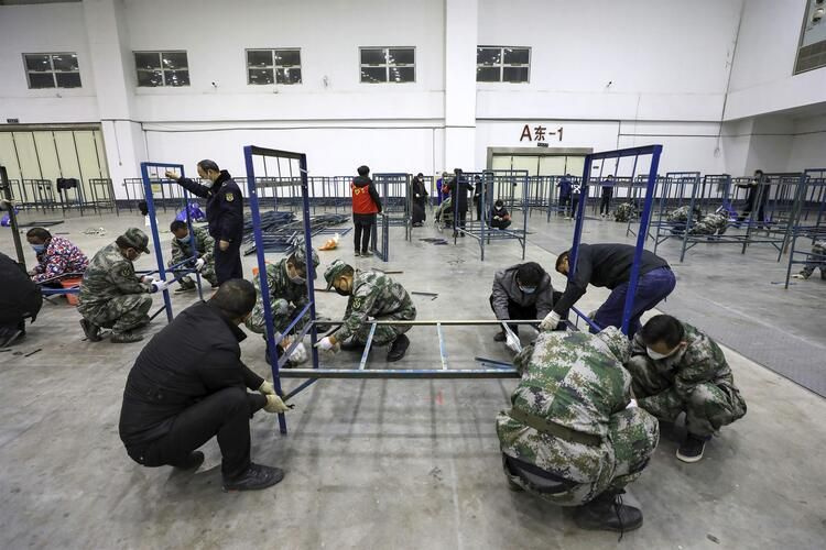 Çin'in hepsi hastane oldu inanılmaz görüntüler geliyor