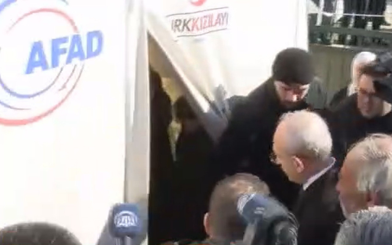 Kemal Kılıçdaroğlu içine girdiği Kızılay çadırını da görememiş
