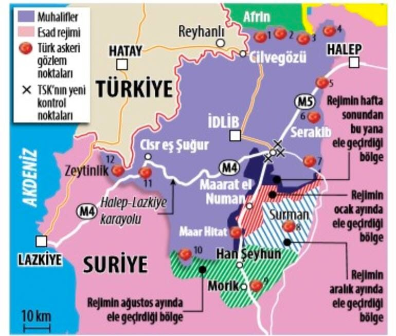Erdoğan Suriye'ye süre verdi İdlib sınırına askeri sevkiyat görüntülendi