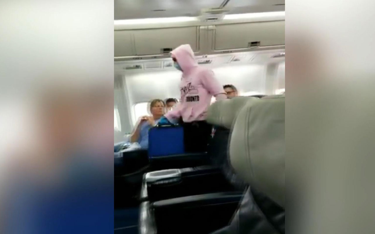 Uçakta 'koronavirüs' şakası yaptı, gözaltına alındı