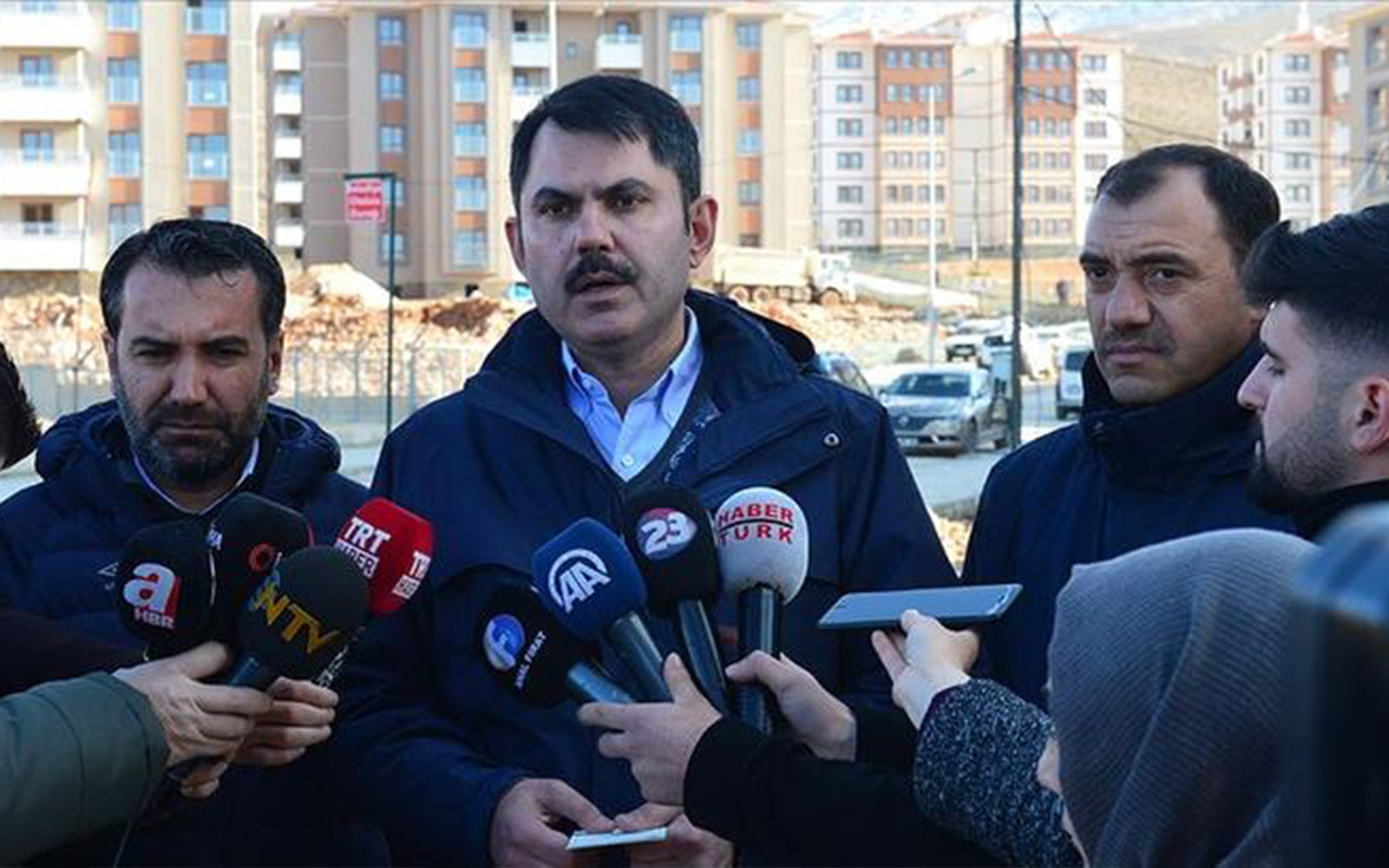 Bakan Murat Kurum'dan deprem bölgesindeki kentsel dönüşüm açıklaması