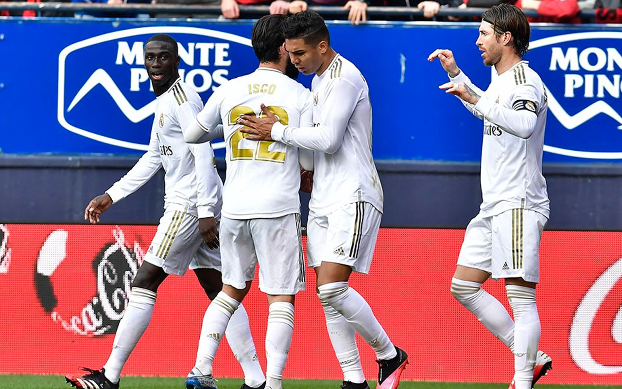 Real Madrid Osasuna'ya gol oldu yağdı