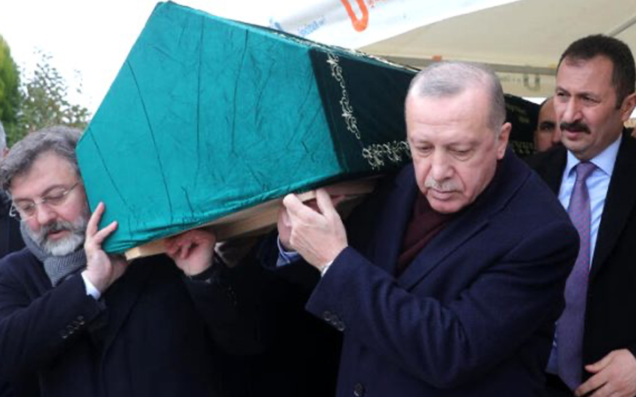 Erdoğan, Alaaddin Şahin'in tabutuna omuz verdi: Çok farklı bir insandı