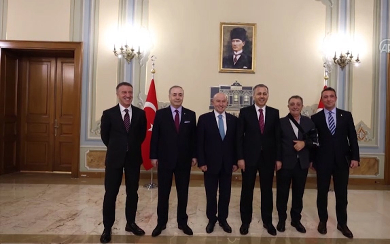 TFF Başkanı ve dört büyükler başkanları İstanbul Valiliği'nde buluştu!
