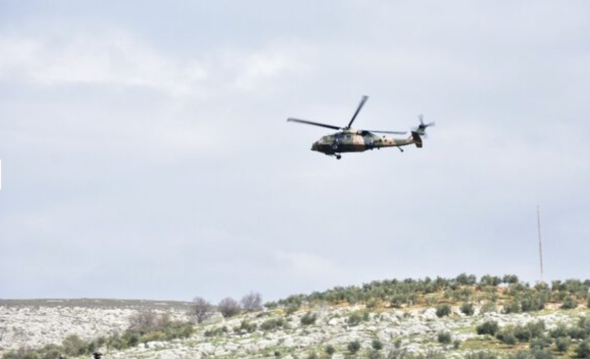 Suriye sınırında askeri helikopter hareketliliği!