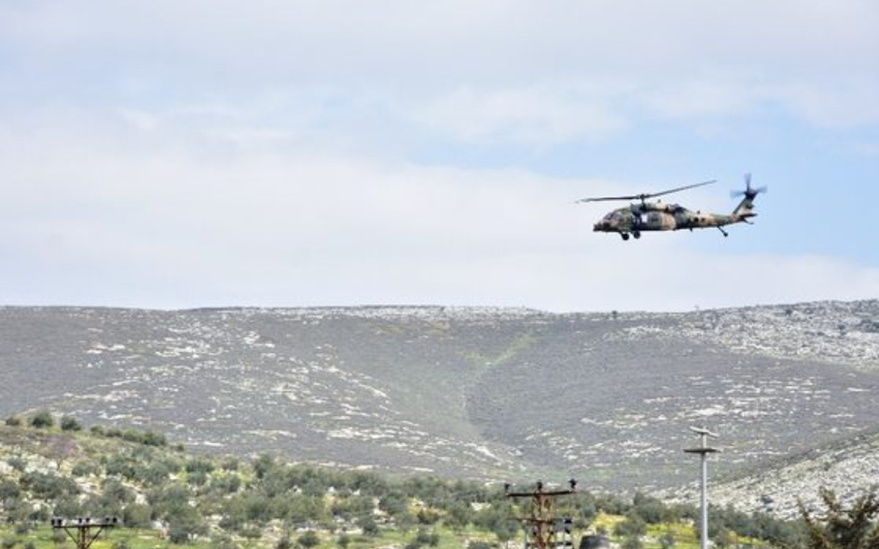 Suriye sınırında askeri helikopter hareketliliği!