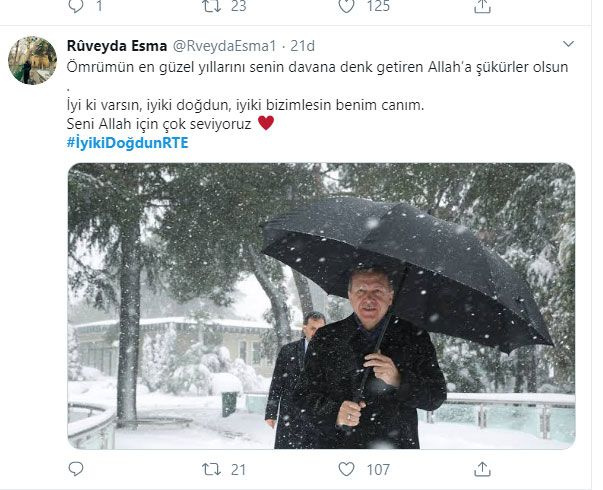Cumhurbaşkanı Erdoğan'ın doğumgünü için binlerce paylaşım yapıldı
