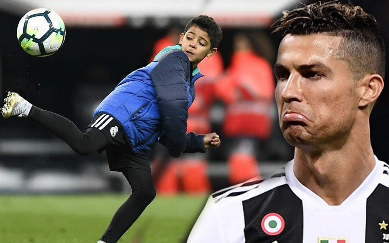 Cristiano Ronaldo'nun oğlu Ronaldo Jr. sosyal medyaya ayak bastı