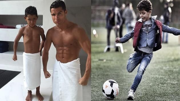 Cristiano Ronaldo'nun oğlu Ronaldo Jr. sosyal medyaya ayak bastı