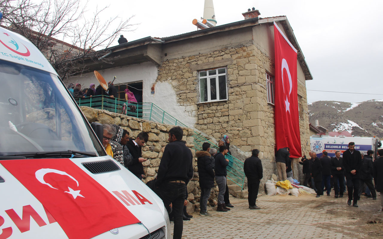 İdlib’de şehit olan Teğmen Bayram Olgun'un Konya'daki ailesine acı haber verildi