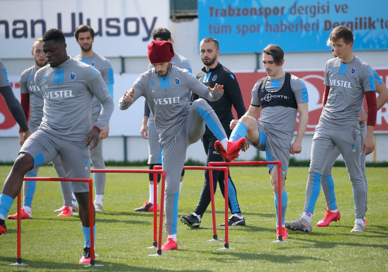 Trabzonspor Gaziantepspor hazırlığının karelerini paylaştı