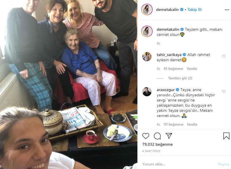 Demet Akalın acı haberi Instagram'dan duyurdu! Teyzesini kaybetti