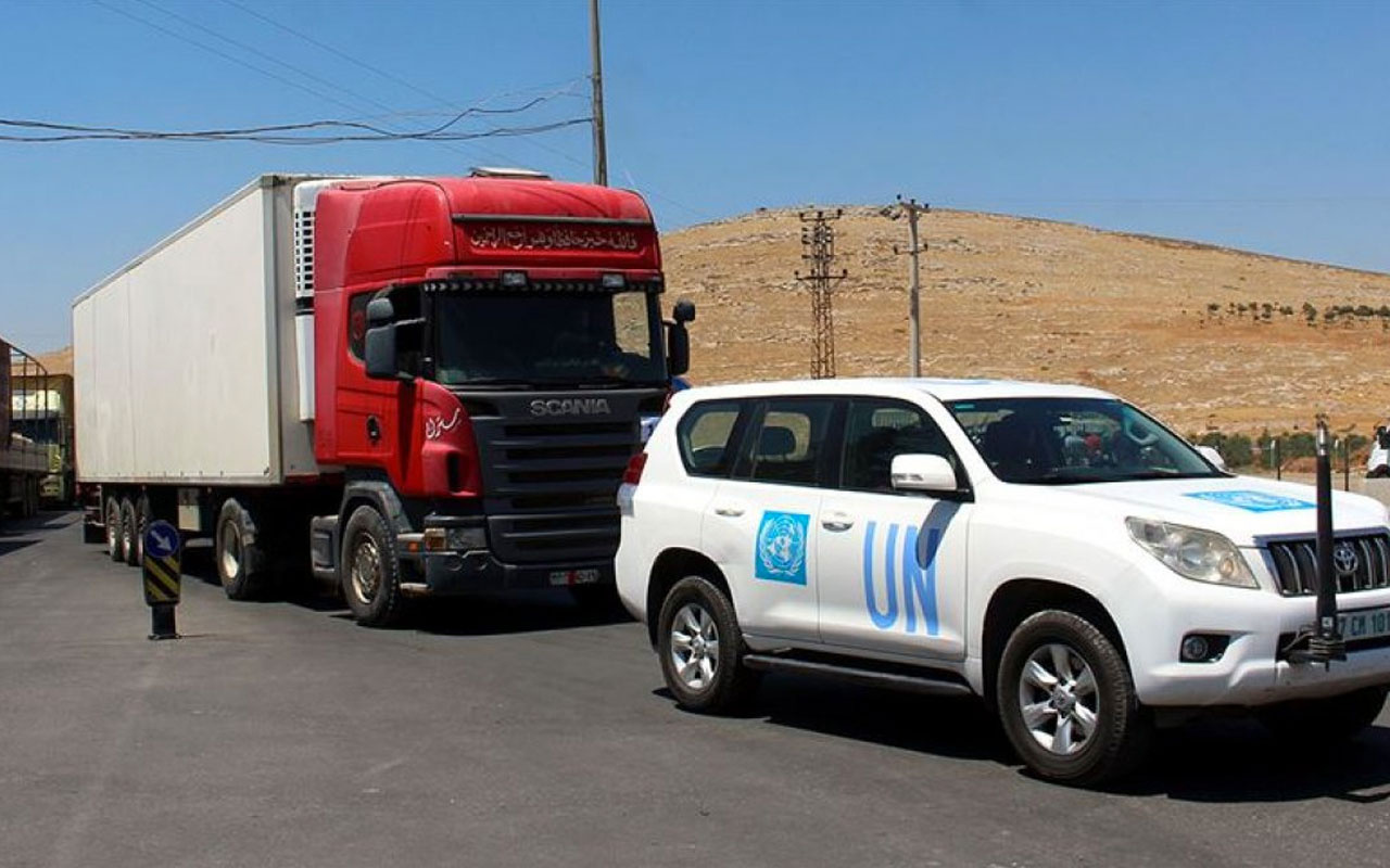 BM'den İdlib'e 23 tırlık insani yardım