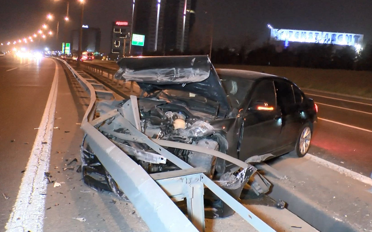 TEM'de sabah trafiğini kilitleyen kaza: 1 yaralı