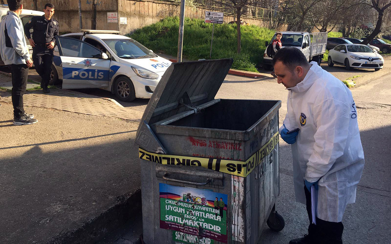 İstanbul Kartal'da çöp konteynerinde bebek cesedi bulundu