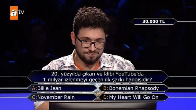 ATV'nin Kim Milyoner Olmak İster'de 1 milyar izlenme sorusu herkesi terletti!