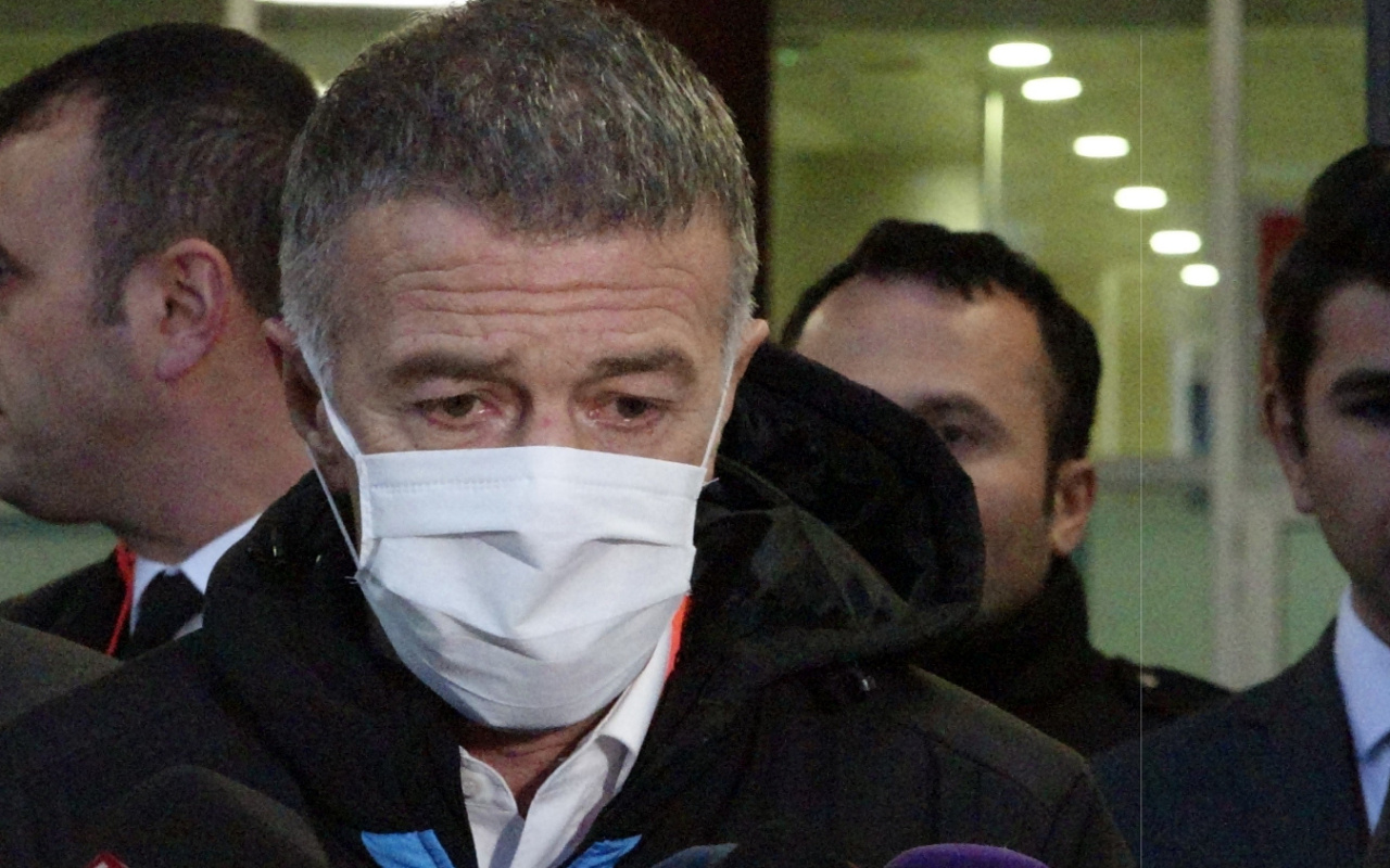 Yüzüne maske takan Ahmet Ağaoğlu: Ligler niye tatil edilsin