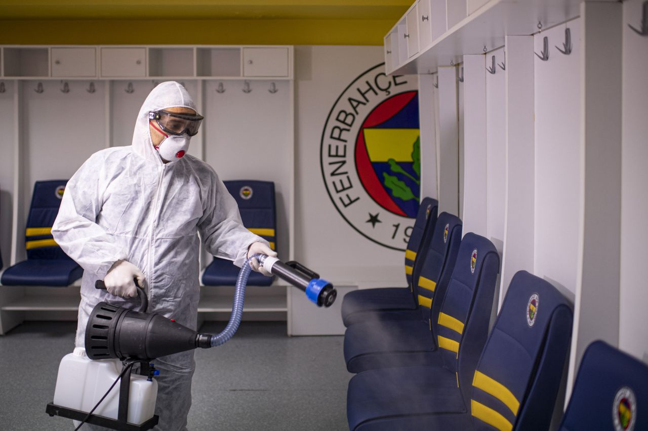 Fenerbahçe Stadı'nda Corona virüs önlemi