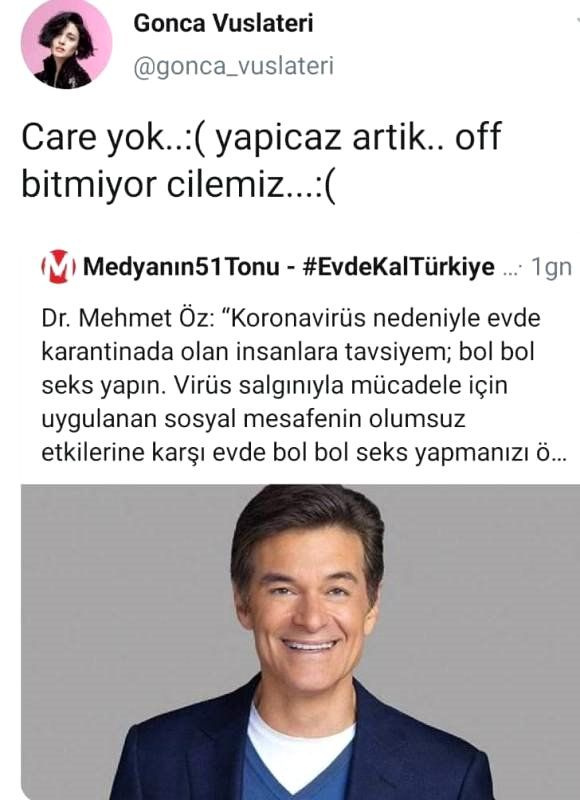 Seks önerisinde bulunan Mehmet Öz'e Gonca Vuslateri'den olay cevap!