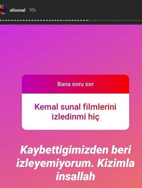 Ali Sunal Instagram'da takipçisine verdiği Kemal Sunal cevabıyla şaşırttı!