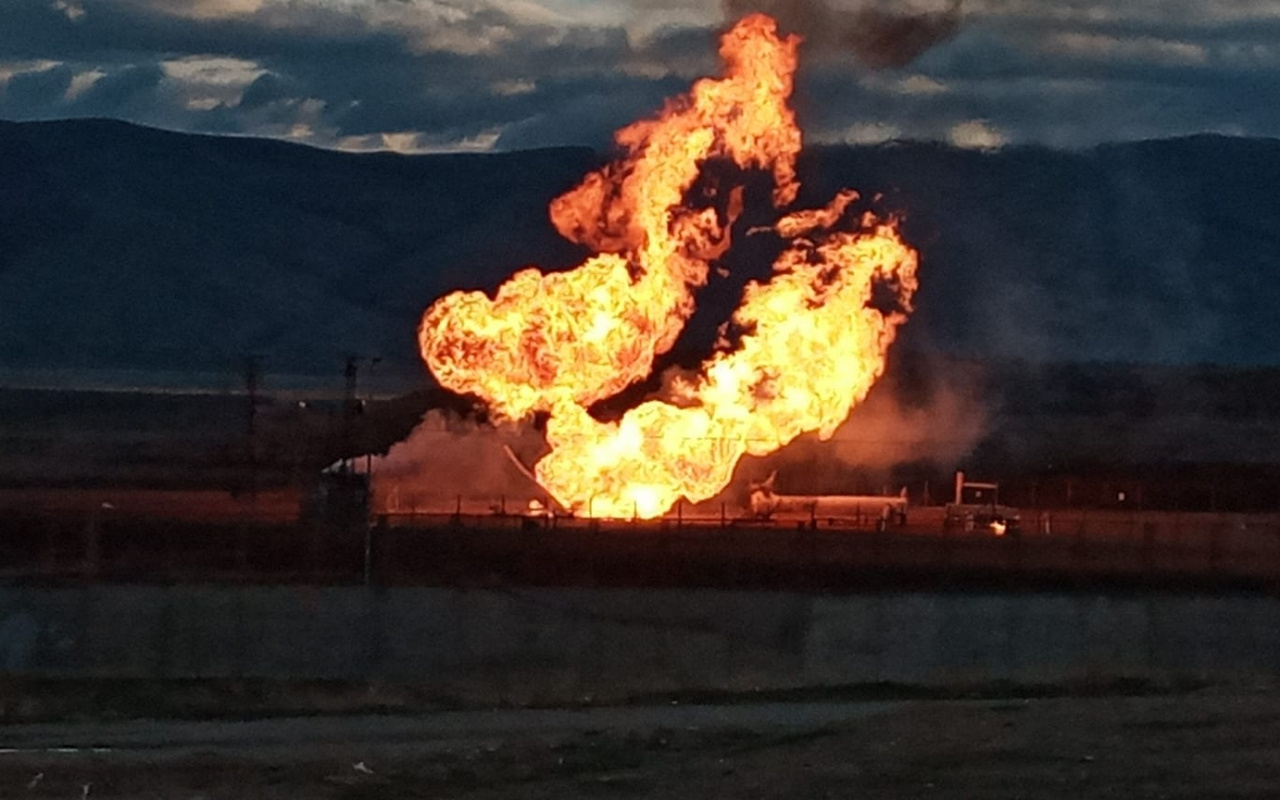 AĞRI - Gürbulak Sınır Kapısı'nda doğal gaz boru hattında patlama