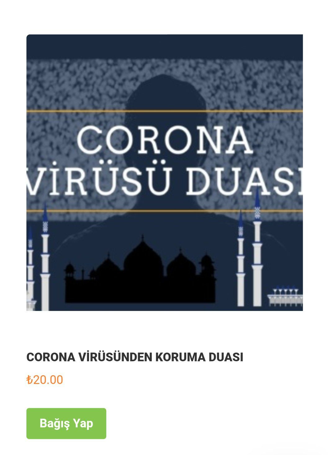 20 liraya koronavirüs duası satılıyor din bezirganlığında sınır yok