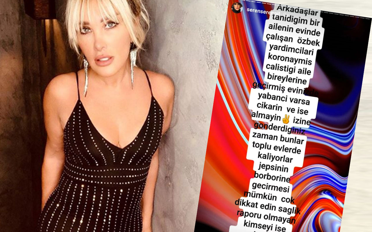 Beyaz TV sunucusu Seren Serengil Özbek bakıcısını dövüp ormana attı