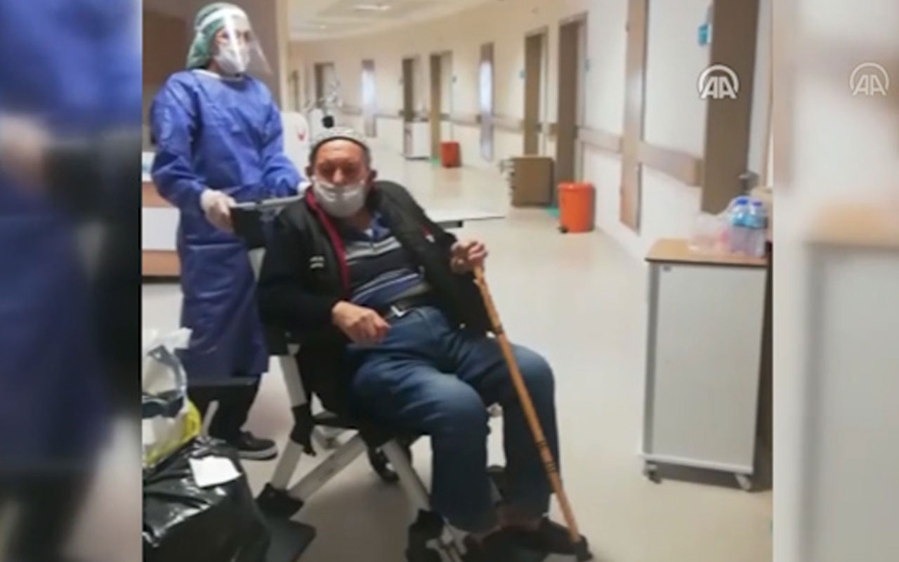 İzmir'de 84 yaşındaki koronavirüs hastası taburcu oldu