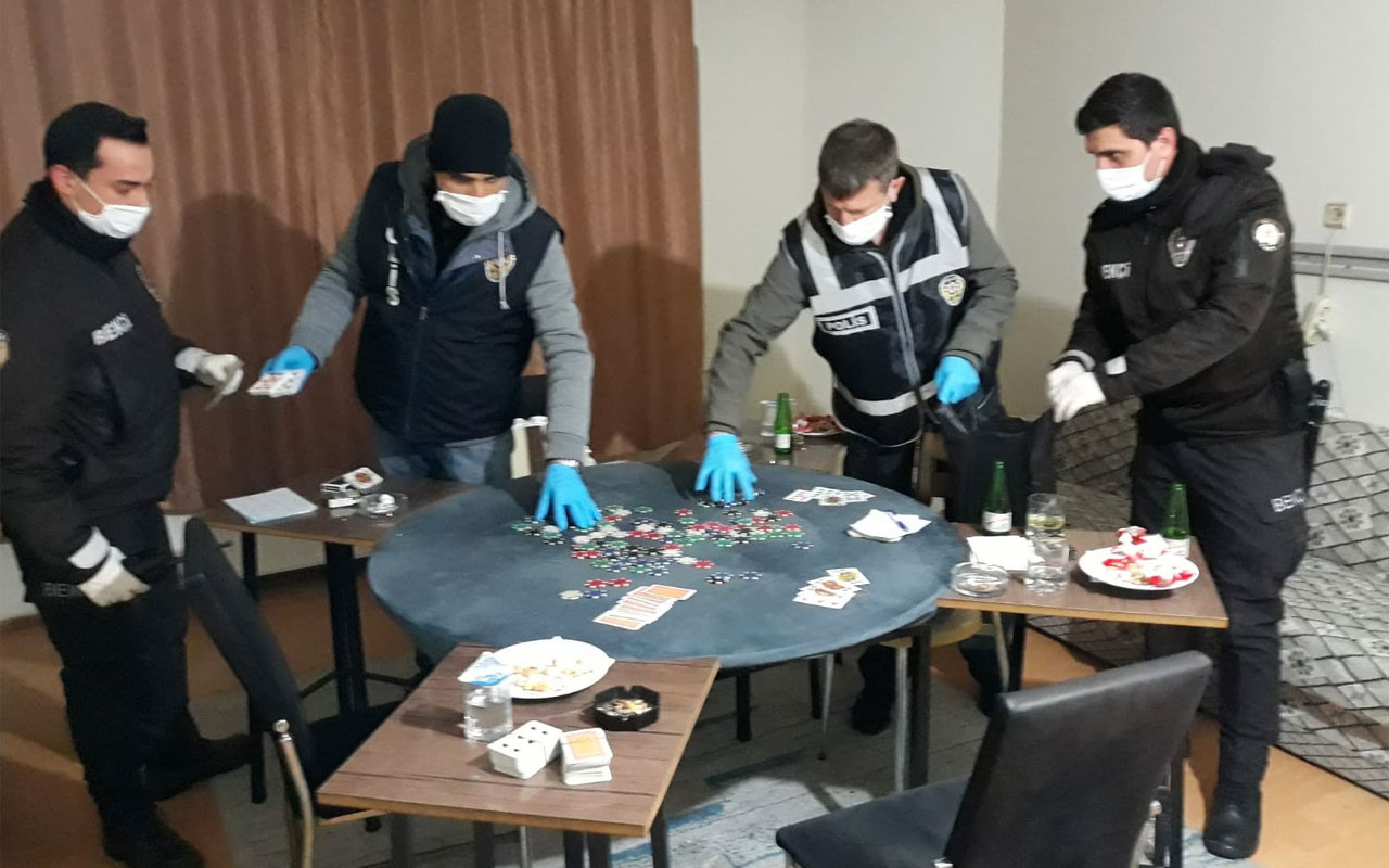 Bolu’da kumarhaneye çevrilen eve operasyon: 13 gözaltı