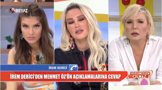 İrem Derici'nin Mehmet Öz'e 'seks önerisi' cevabı canlı yayında mastürbasyon kavgası