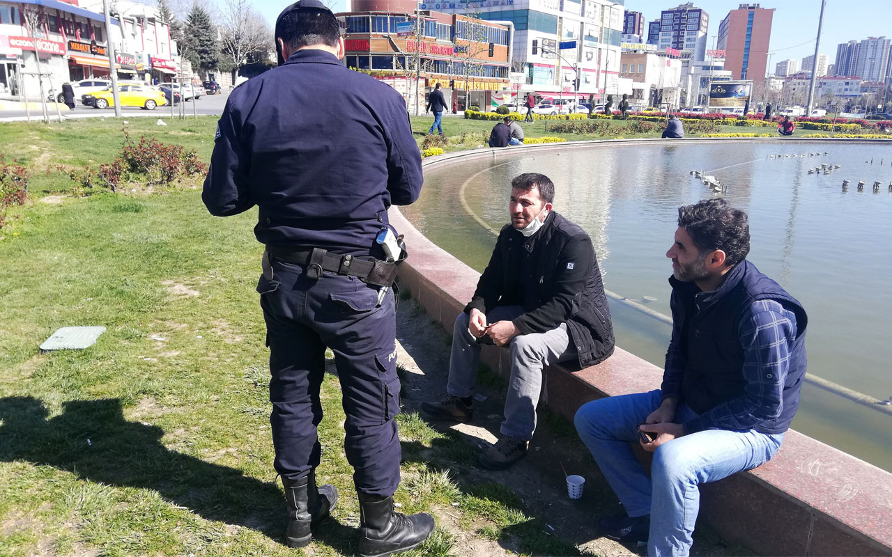 Esenyurt'ta Yasağa rağmen havuz kenarında oturan adamdan ilginç savunma