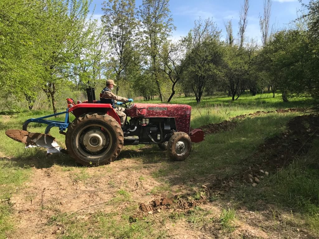 Adıyaman'da bahçesini süremeyen yaşlı kadının yardımına jandarma yetişti