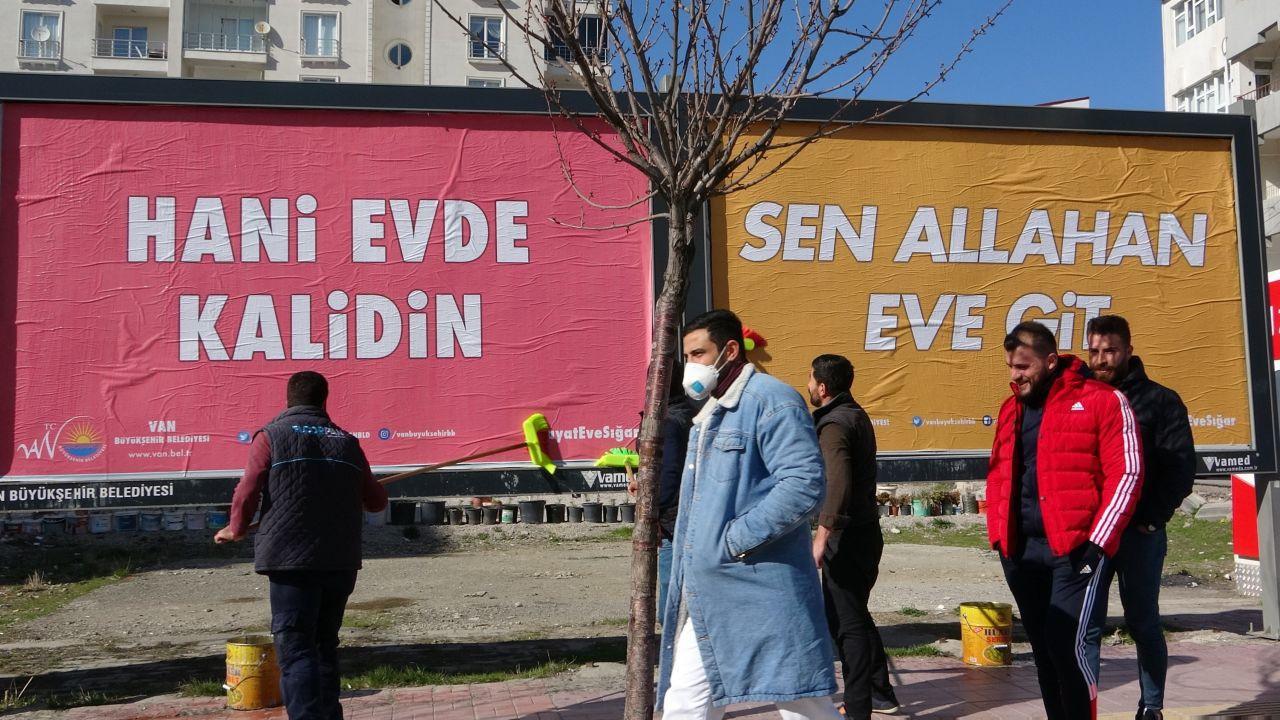 Nelet gele böyle korona virüse! Van, Trabzon, Karabük, Tekirdağ, Amasya'dan güldüren afişler