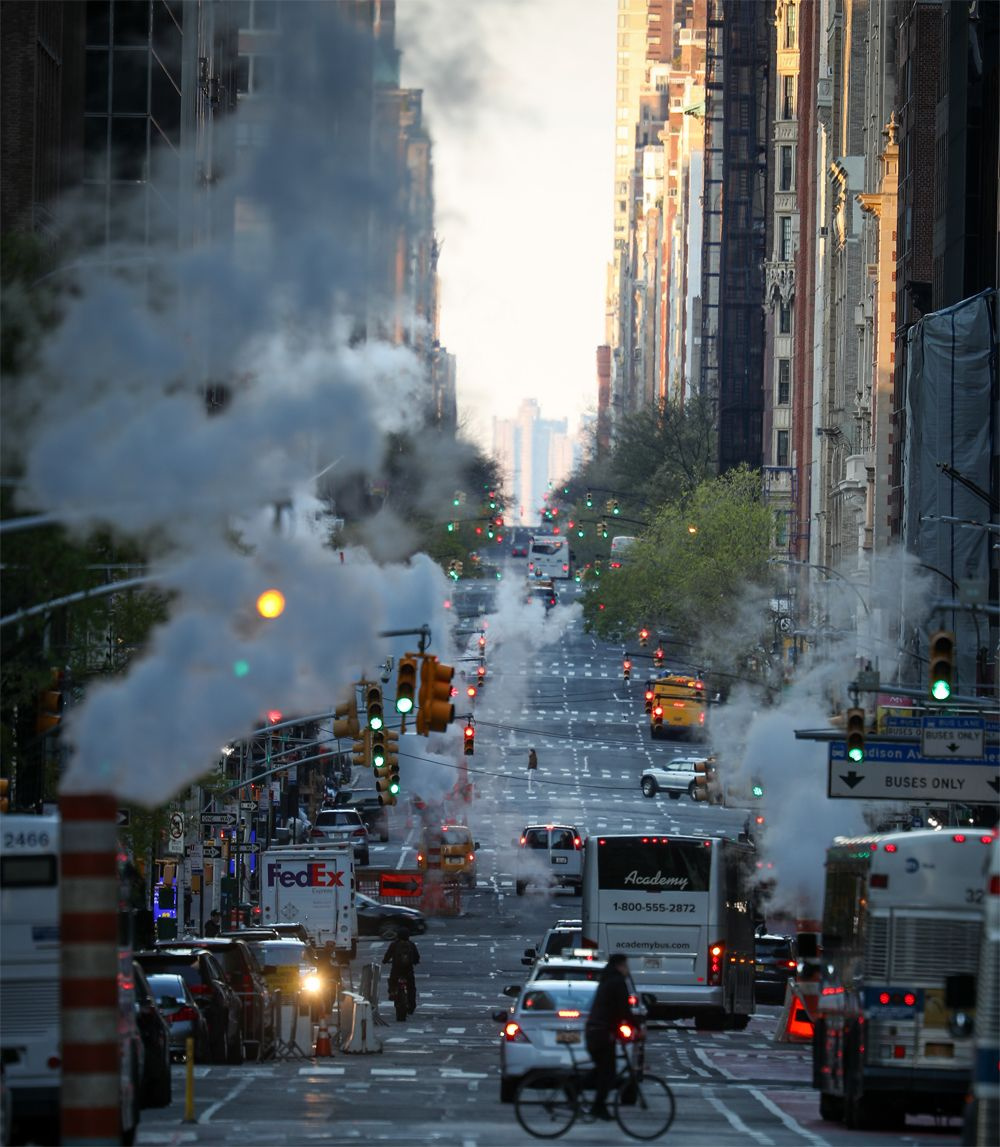 New York sokak ve caddelerini saran dumanın sırrı bakın neymiş!