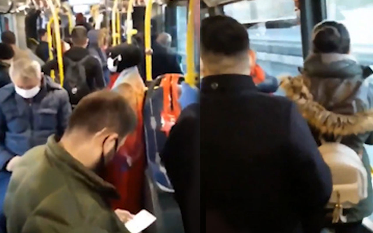 İstanbul'da metrobüste isyan! Bu sabah çekilen görüntüler kurallar hiçe sayıldı