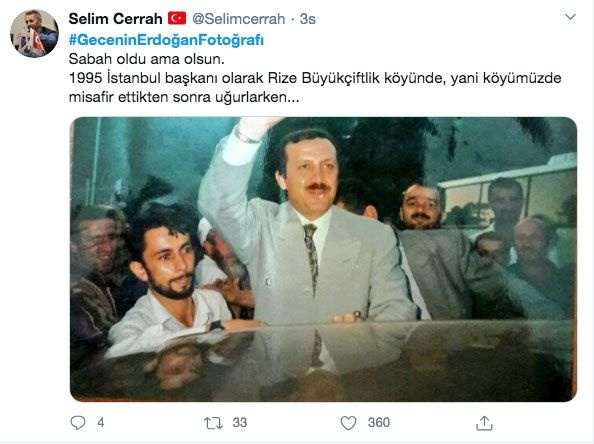 Gecenin Erdoğan fotoğrafı Twitter'da TT oldu