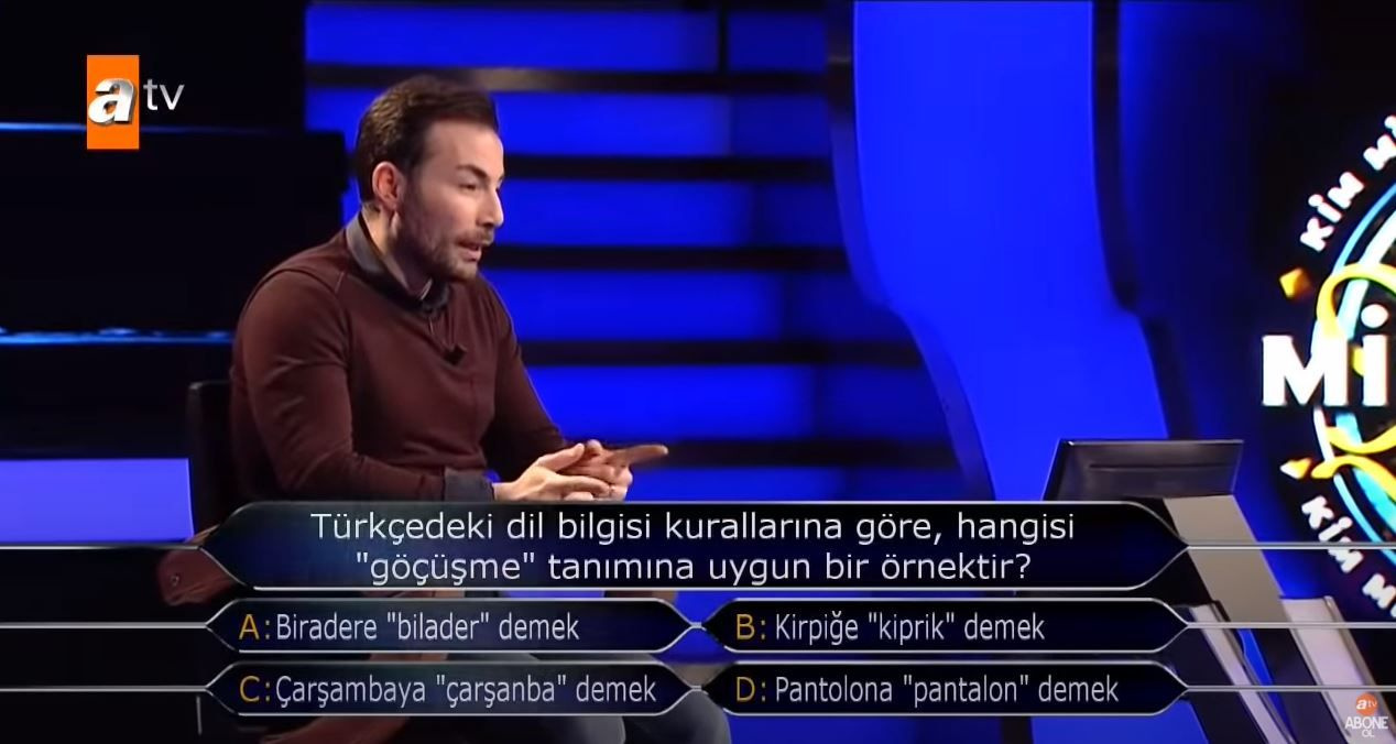 ATV Kim Milyoner Olmak İster'de sorulan 'Göçüşme' ne demek? Merak uyandırdı