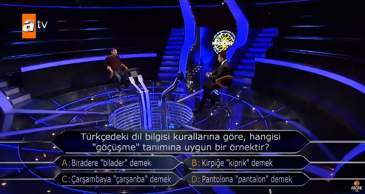 ATV Kim Milyoner Olmak İster'de sorulan 'Göçüşme' ne demek? Merak uyandırdı