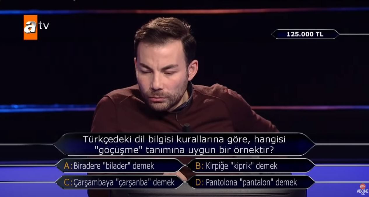 ATV Kim Milyoner Olmak İster'de sorulan 'Göçüşme' ne demek? Merak uyandırdı