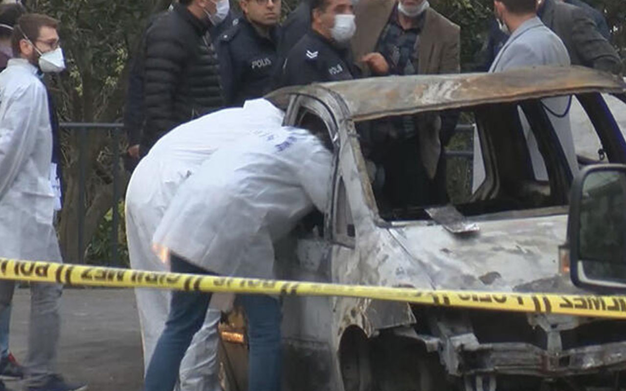 İstanbul Kartal'da sır olay! Yanan araçta ceset bulundu