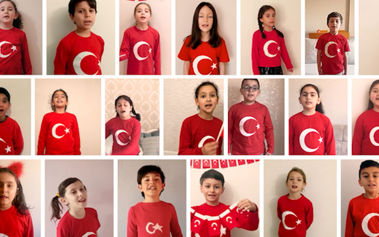 İlkokul ikinci sınıf öğrencilerinden muhteşem 23 Nisan videosu