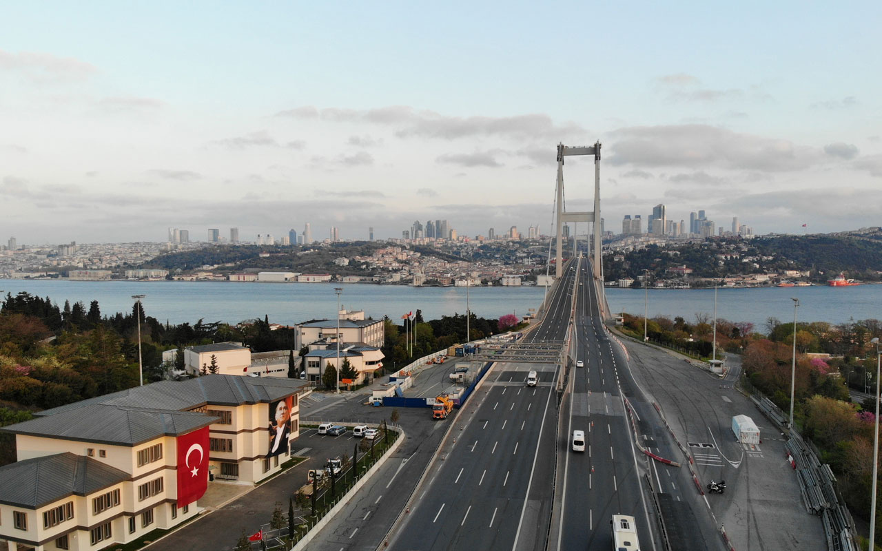 15 Temmuz Şehitler Köprüsü, sokağa çıkma kısıtlamasının 2’inci gününde