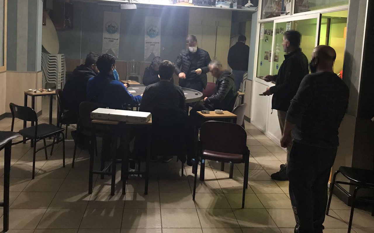 Ümraniye ve Ataşehir'de açık kahvehanelere operasyon
