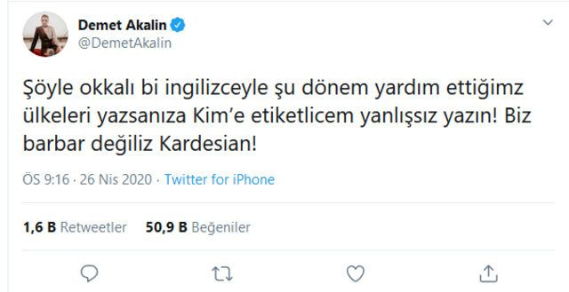 Ermeni paylaşımları yapan Kim Kardashian'a tepki yağdı Demet Akalın da sert çıktı