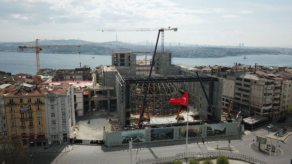 Taksim'deki Atatürk Kültür Merkezi binası yükseliyor! Opera salonu kendini gösterdi