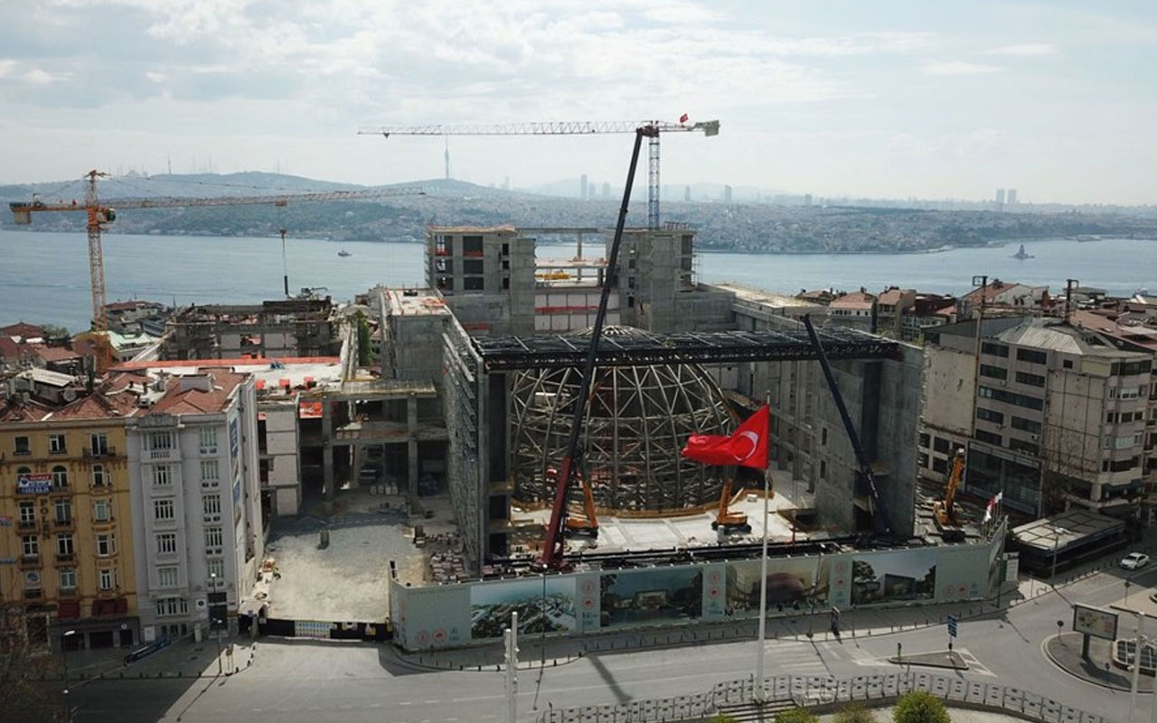 Taksim'deki Atatürk Kültür Merkezi binası yükseliyor! Opera salonu kendini gösterdi