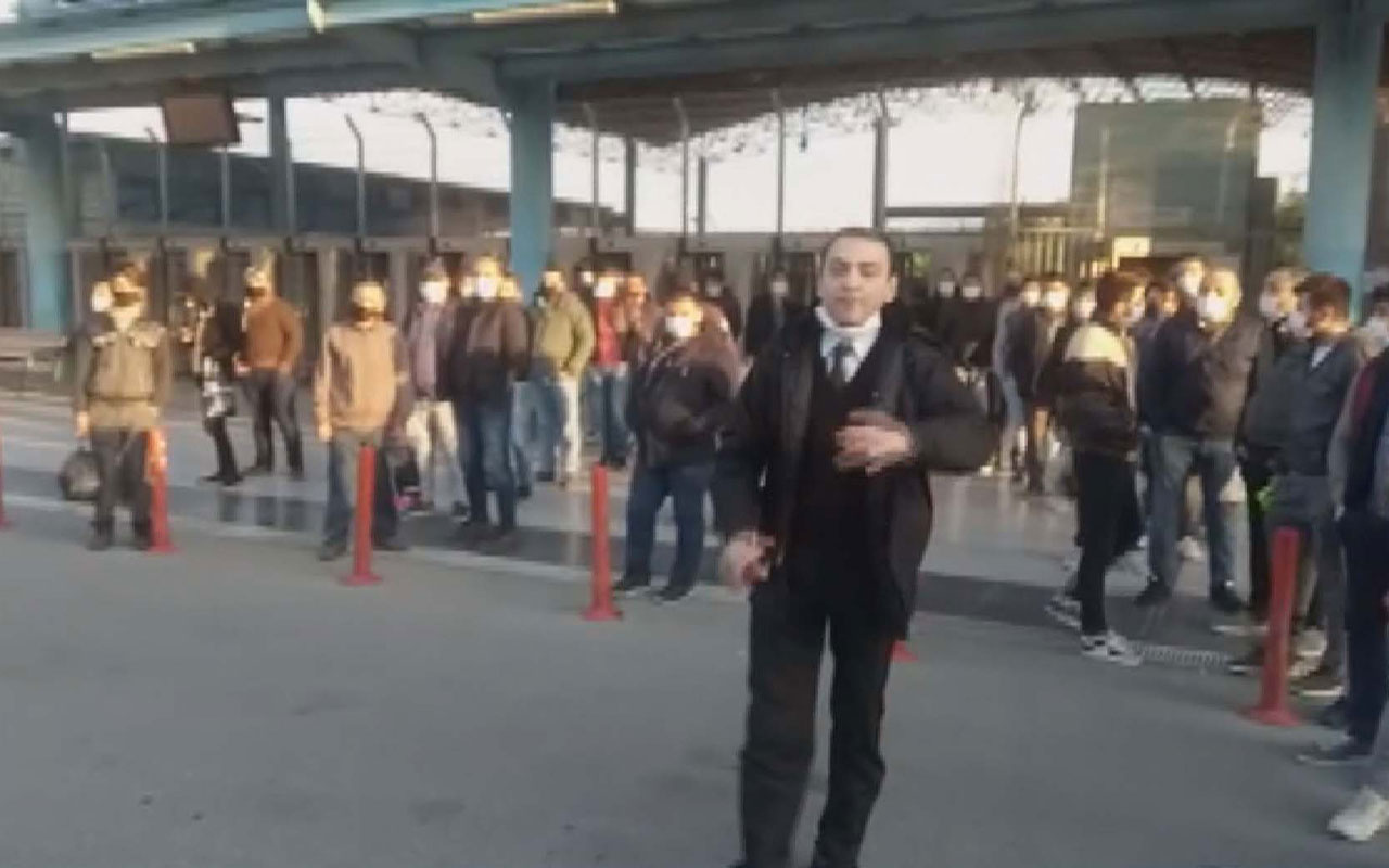 Başakşehir'de İETT durağında otobüs isyanı